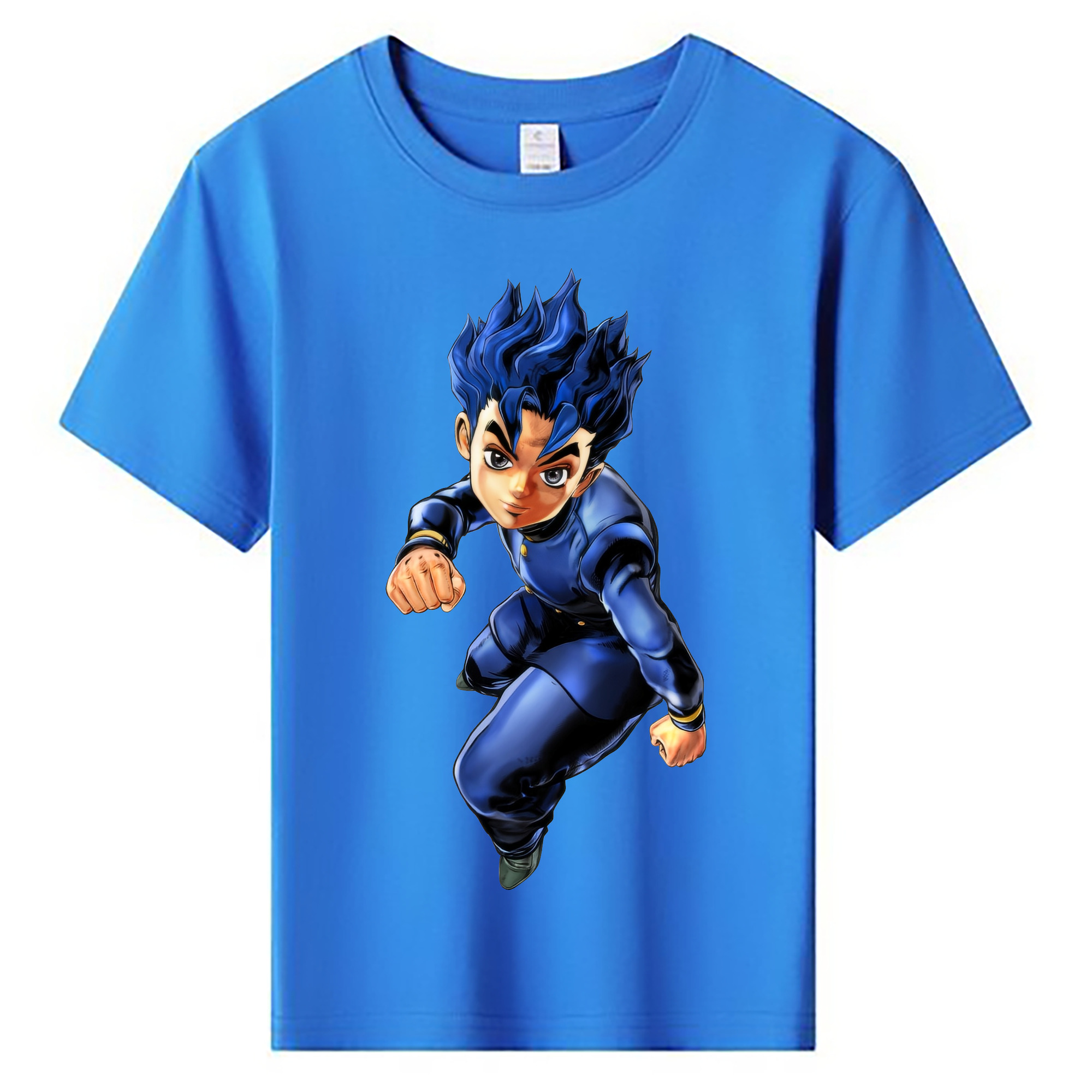（画像用） ジョジョの奇妙な冒険 広瀨康一 JoJo's Bizarre Adventure Hirose Koichi 綿100％キッズTシャツ（フロントプリント）
